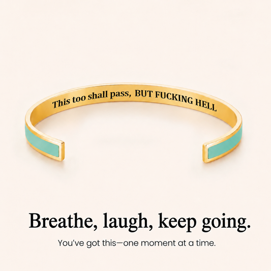 This Too Shall Pass Color Cuff Bracelet