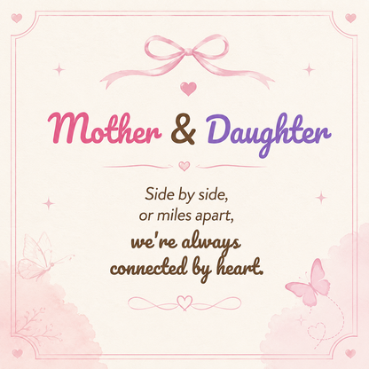 For My Daughter- Always With You Custom Double Birthstones Necklace