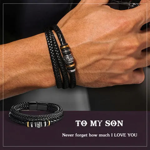 To My Son- Never forget how much I love you Bracelet