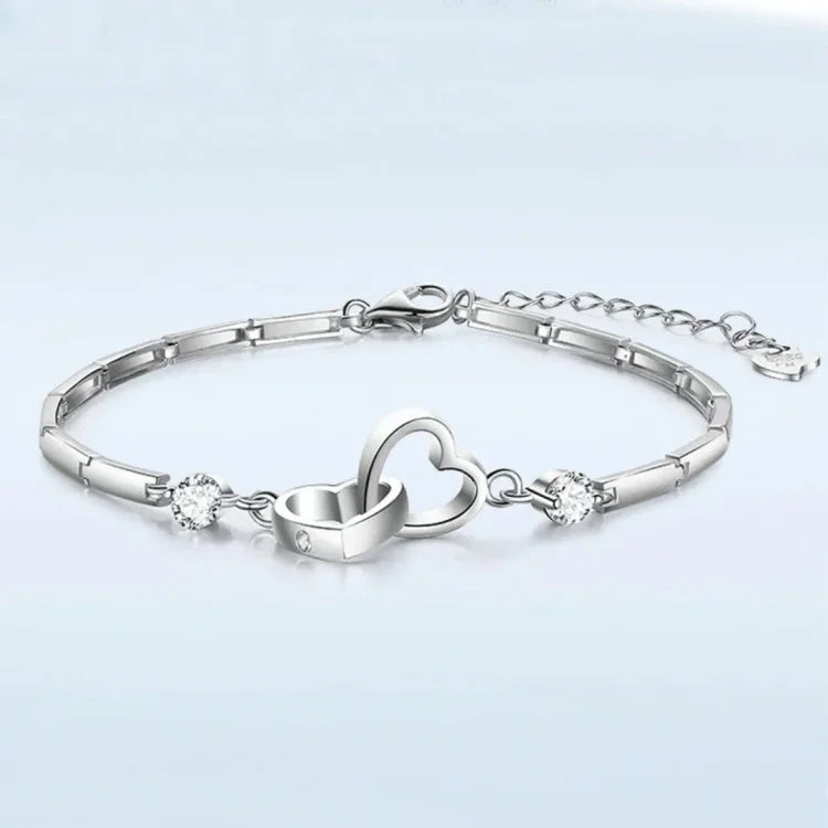 FOR LOVE - INTERLOCKING HEART BRACELET