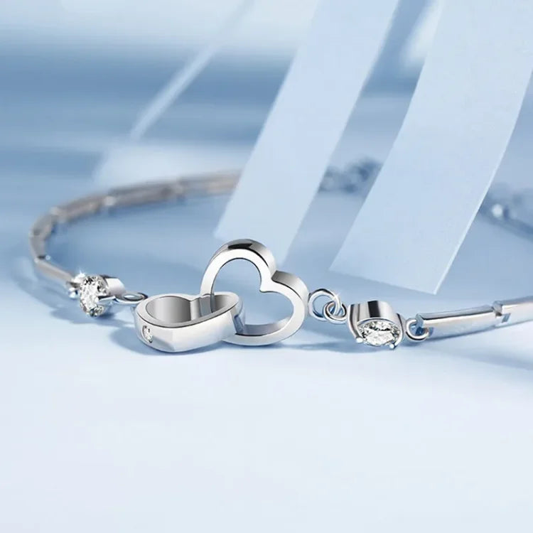 FOR LOVE - INTERLOCKING HEART BRACELET