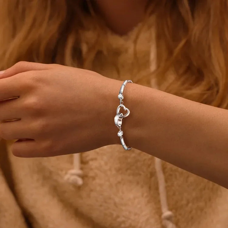 FOR LOVE - INTERLOCKING HEART BRACELET