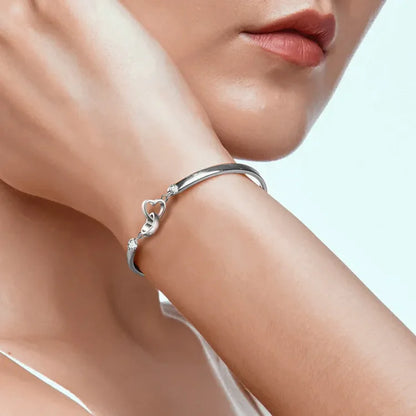 FOR LOVE - INTERLOCKING HEART BRACELET