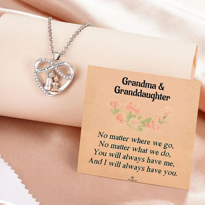 For Granddaughter - I Will Always Be By Your Side Necklace