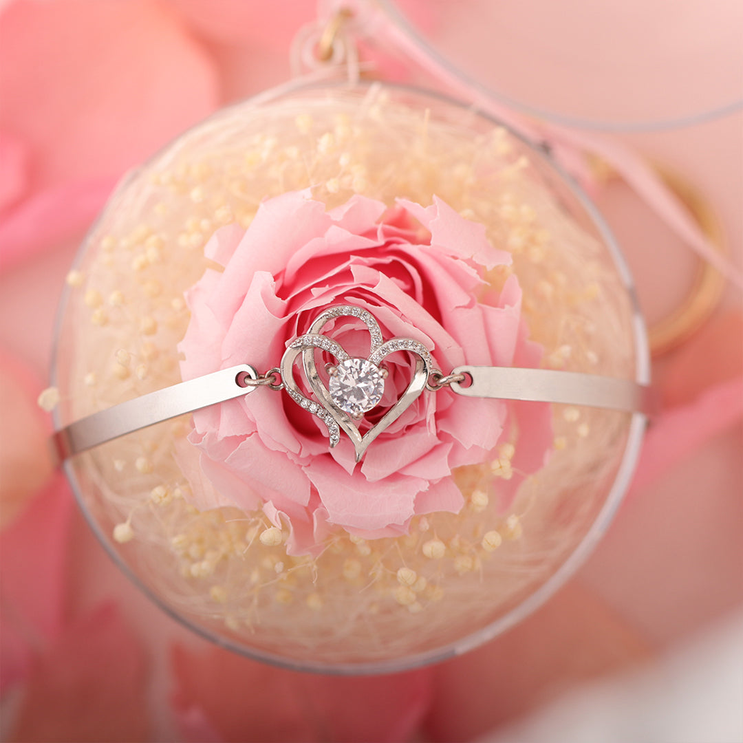 🌸2025 New Sale-I Want All Of My Lasts To Be With You Double Heart Bracelet