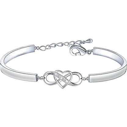To My Granddaughter - Keep Me In Your Heart Infinity Bracelet