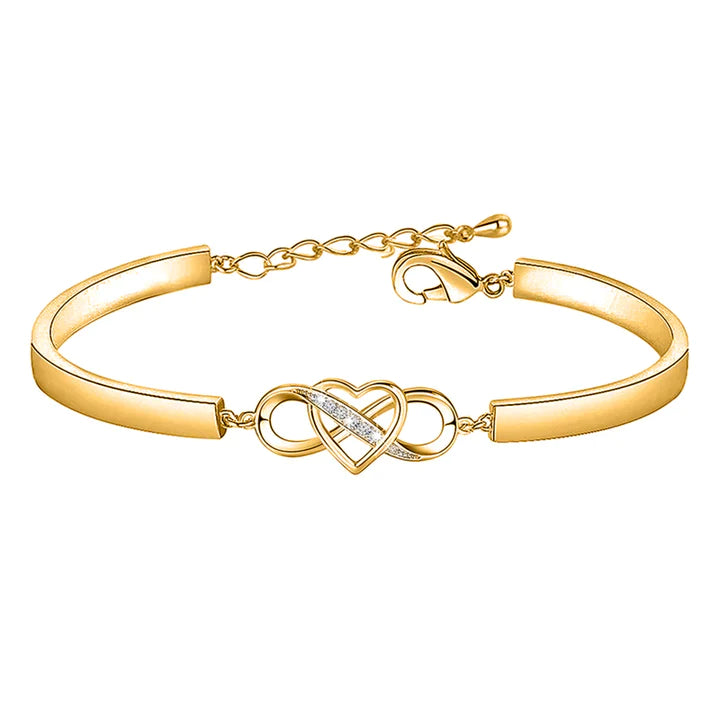 To My Granddaughter - Keep Me In Your Heart Infinity Bracelet