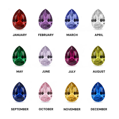 Custom Tiny Heart Birthstone Adjustable Ring