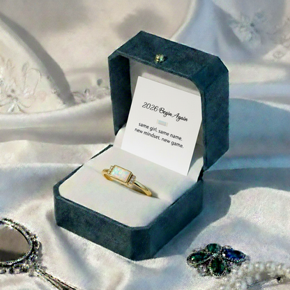2026 Begin Again Opal Baguette Ring