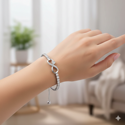 To My Daughter- Keep Me In Your Heart Infinity Bracelet