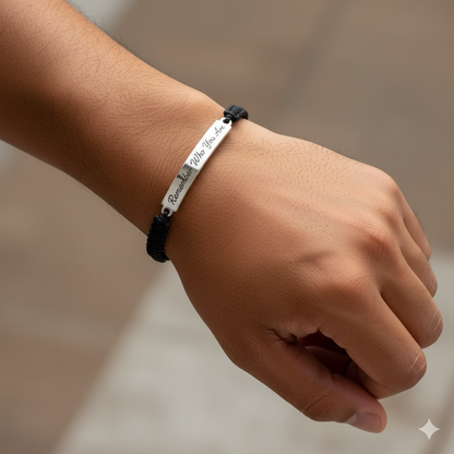 To My Son- Remember Who You Are Braided Bracelet