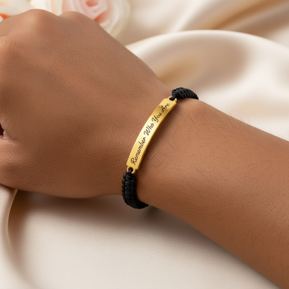 To My Son- Remember Who You Are Braided Bracelet