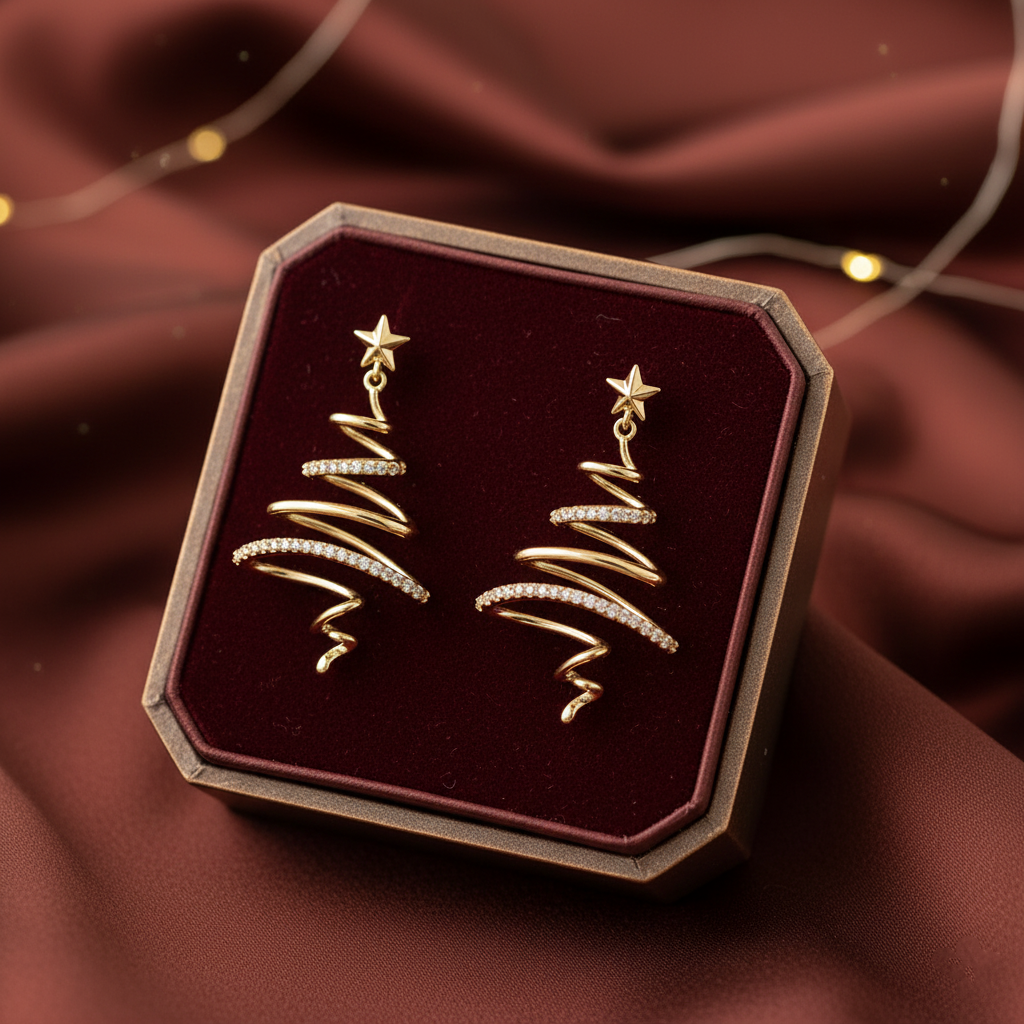 🎄Hot Sale✨Christmas Tree Earrings