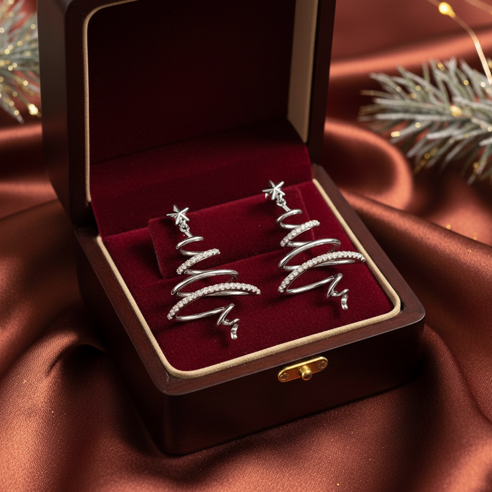 🎄Hot Sale✨Christmas Tree Earrings