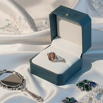 For Love-Photo Birthstone Custom Ring