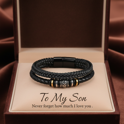 To My Son- Never forget how much I love you Bracelet