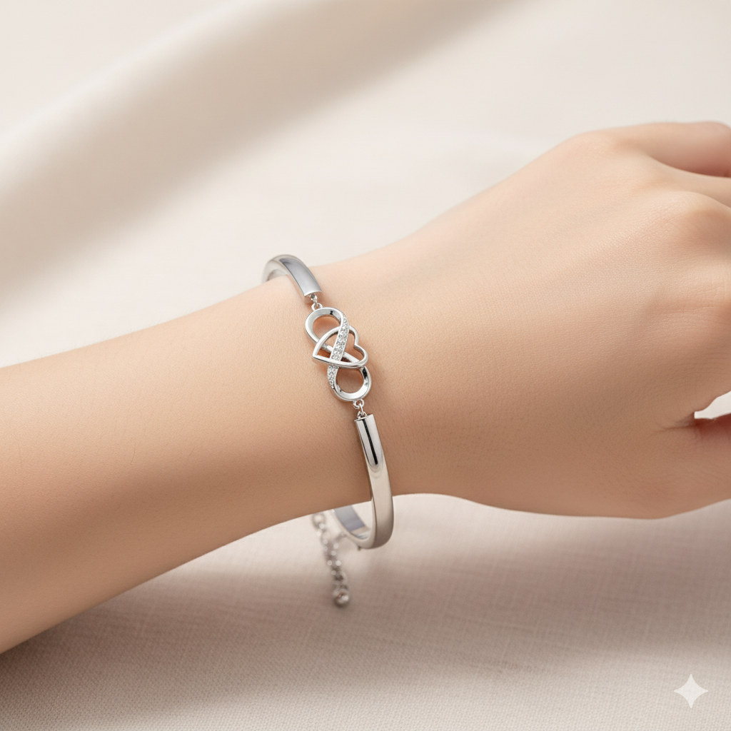To My Granddaughter - Keep Me In Your Heart Infinity Bracelet