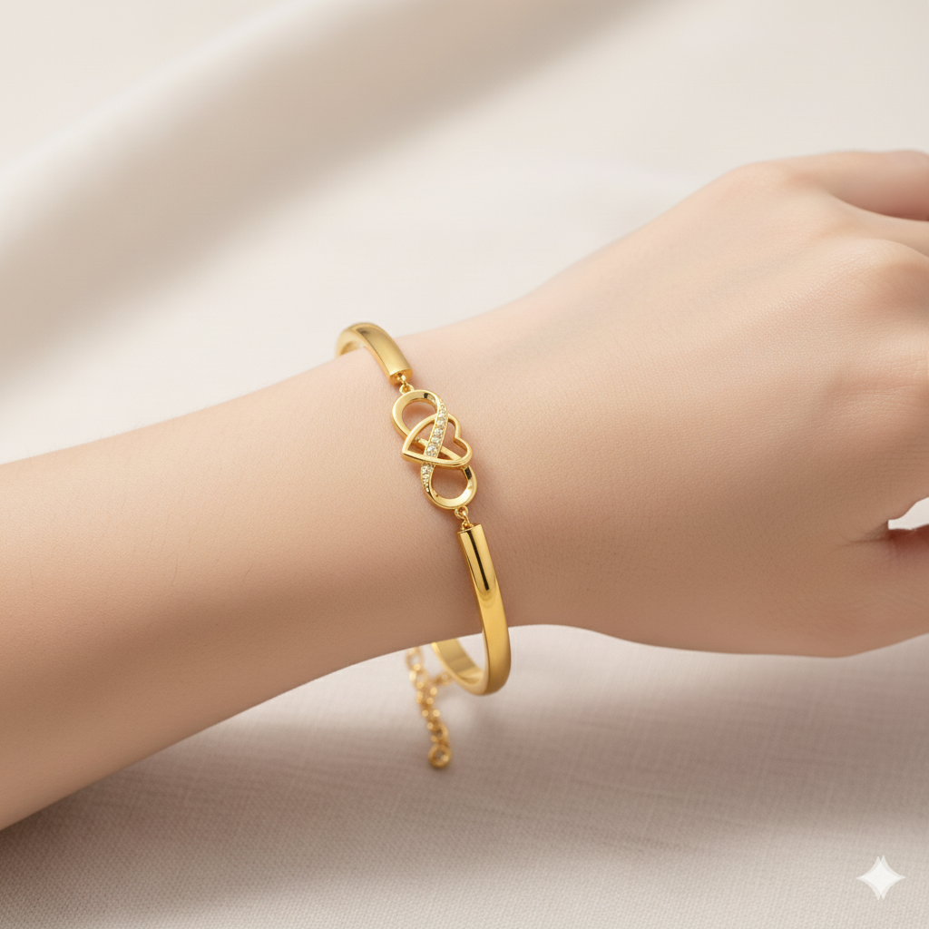 To My Granddaughter - Keep Me In Your Heart Infinity Bracelet