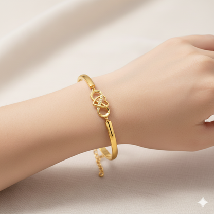 To My Granddaughter - Keep Me In Your Heart Infinity Bracelet