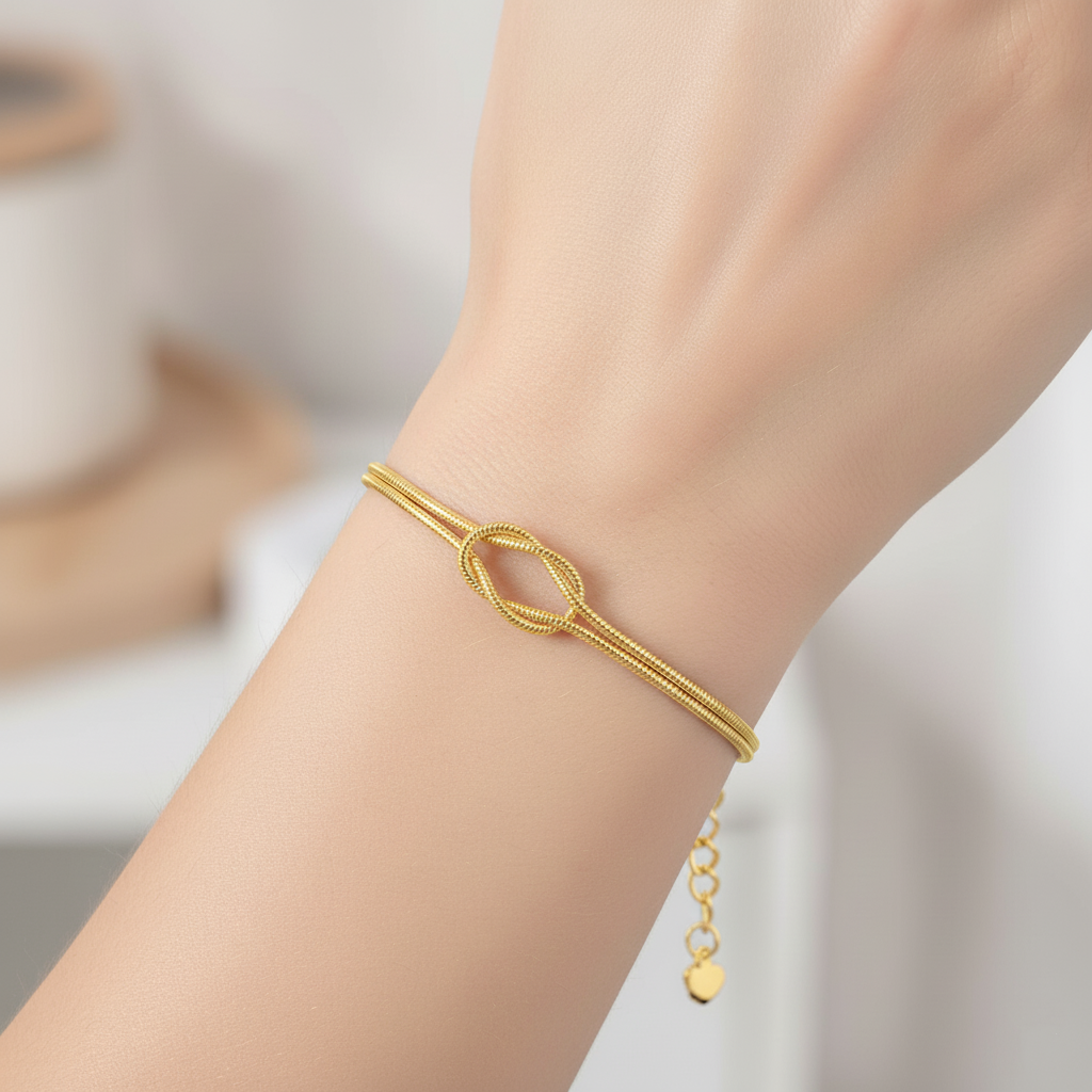 For Daughter -We Are Forever Linked Together Infinity Knot Bracelet