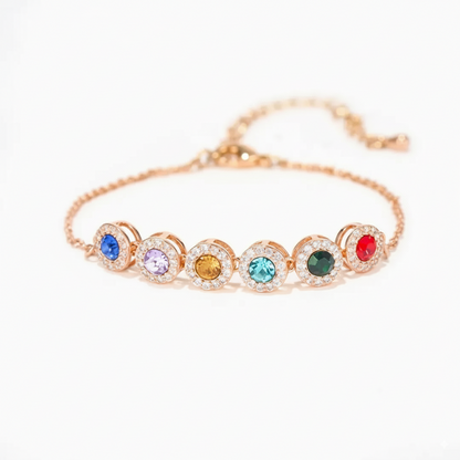 Celestial Bloom Birthstone Bracelet