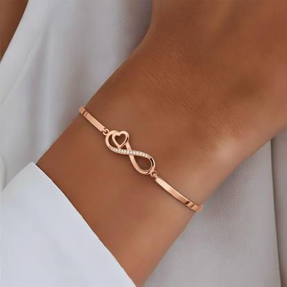 To My Granddaughter- Keep Me In Your Heart Infinity Bracelet