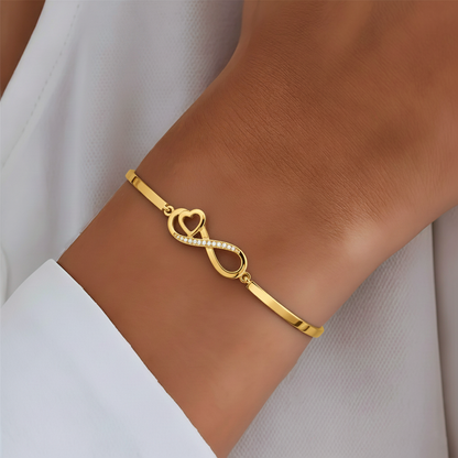 To My Granddaughter- Keep Me In Your Heart Infinity Bracelet