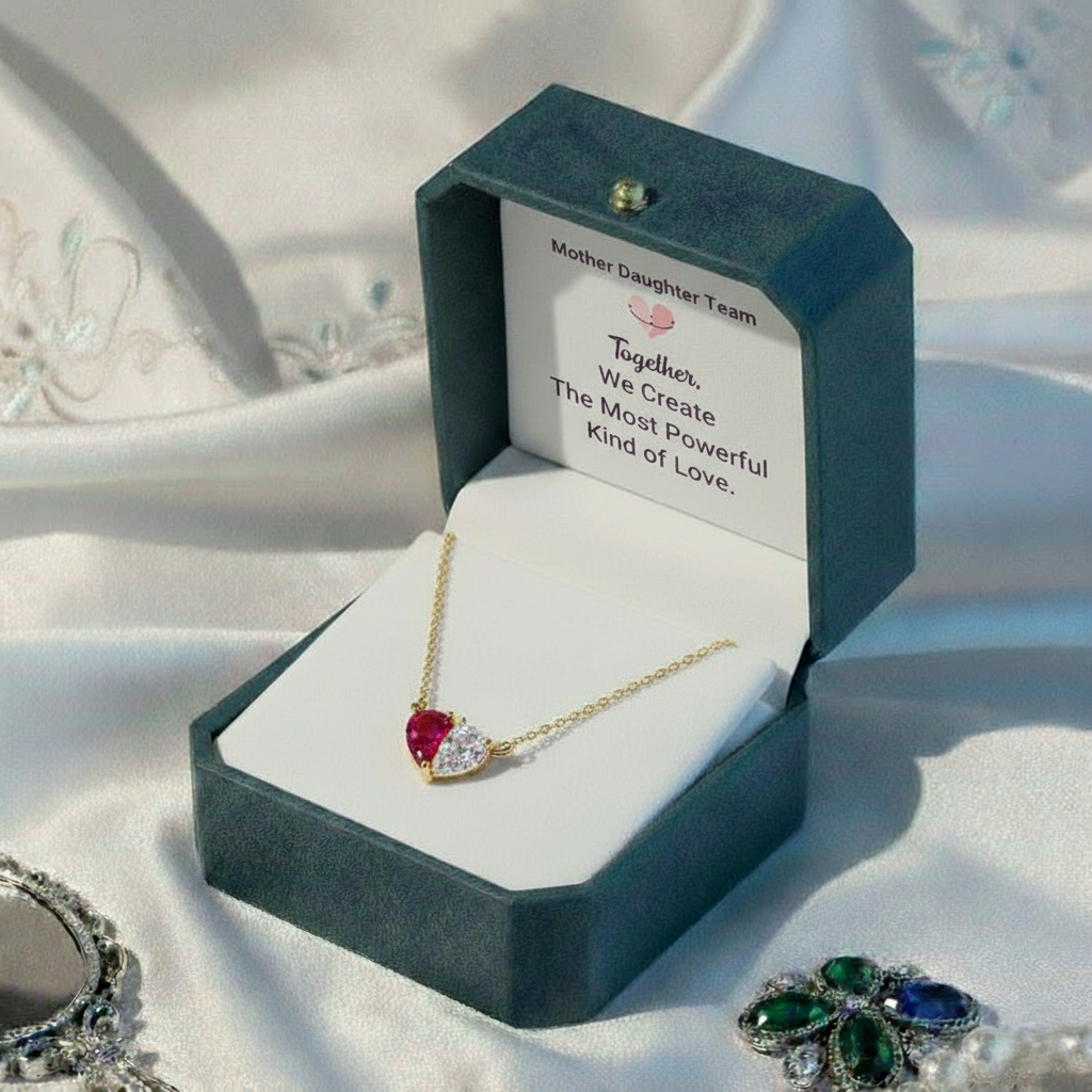 Custom Tiny Heart Birthstone Necklace