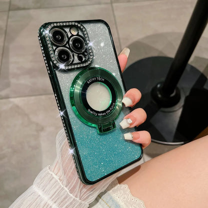 ✨Glitter Diamond Magnetic Ring Holder Case for iPhone