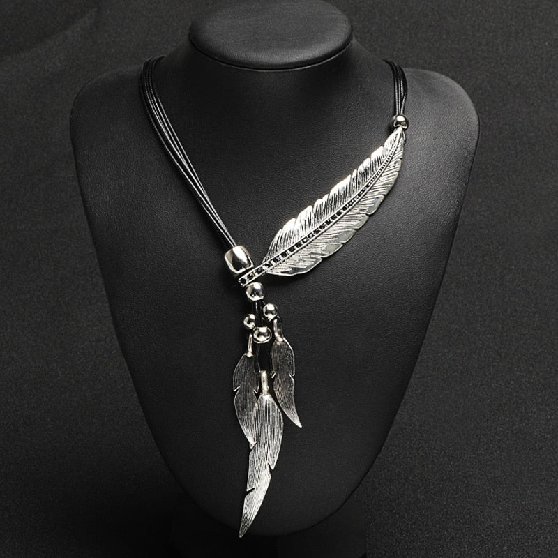 🌊SUMMER HOT SALE✨NATIVE FEATHER WOMEN'S NECKLACE