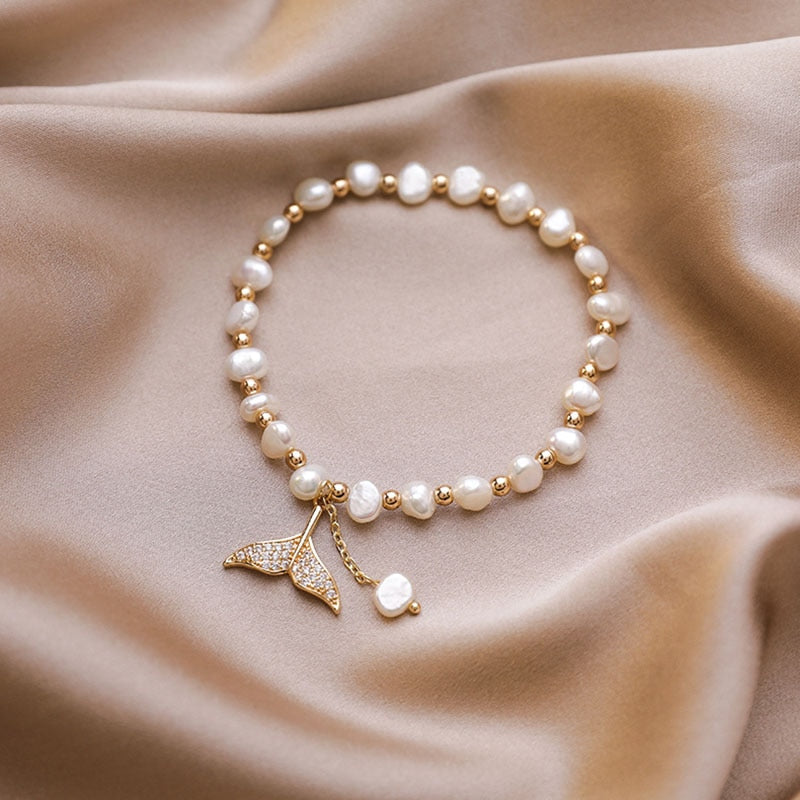 🌸2024 Spring Hot Sale✨FRESHWATER PEARL MERMAID BRACELET