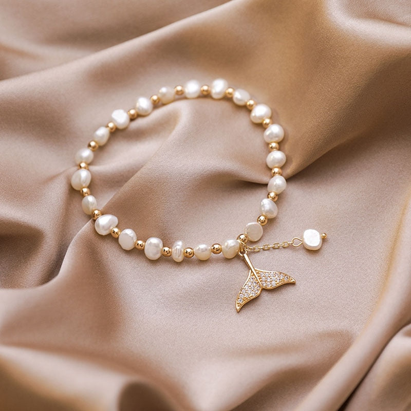 🌸2024 Spring Hot Sale✨FRESHWATER PEARL MERMAID BRACELET