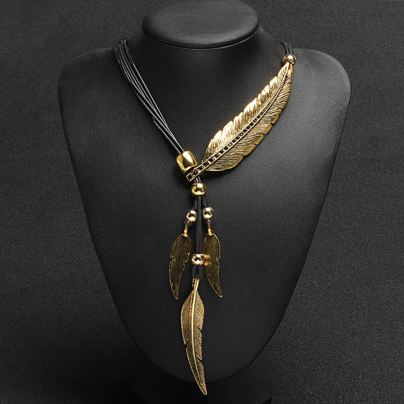 🌊SUMMER HOT SALE✨NATIVE FEATHER WOMEN'S NECKLACE