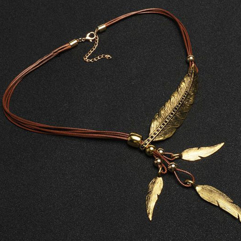 🌊SUMMER HOT SALE✨NATIVE FEATHER WOMEN'S NECKLACE