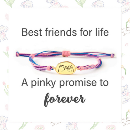 Best Friends For Life Pinky Promise Bracelet