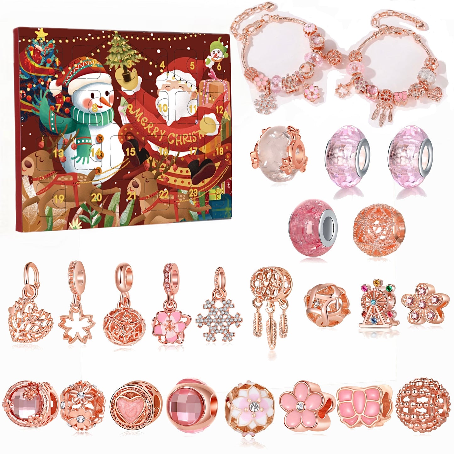 🎄DIY CHRISTMAS ADVENT CALENDAR BRACELETS SET