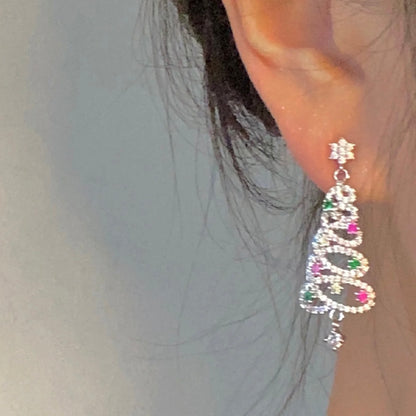 Hot Sale🎁Shiny Christmas Tree Earrings