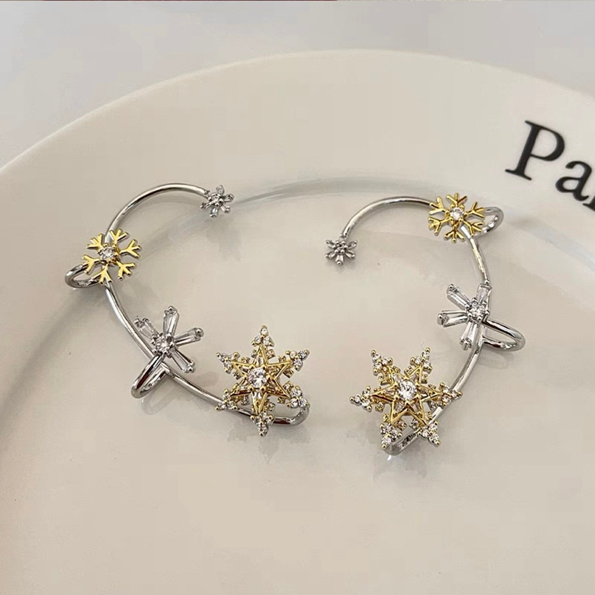 🌸Rotatable Snowflake Zircon Earrings