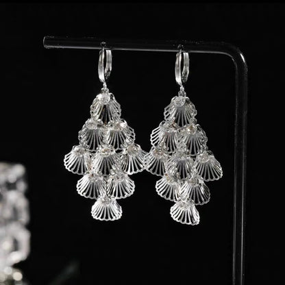 🌸French Style Hollow Leaf Earrings