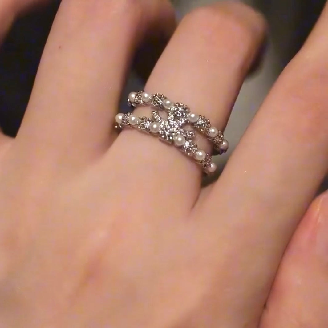 For Love - Fantasy Diamond Pearl Ring