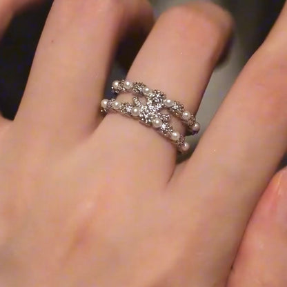 For Love - Fantasy Diamond Pearl Ring