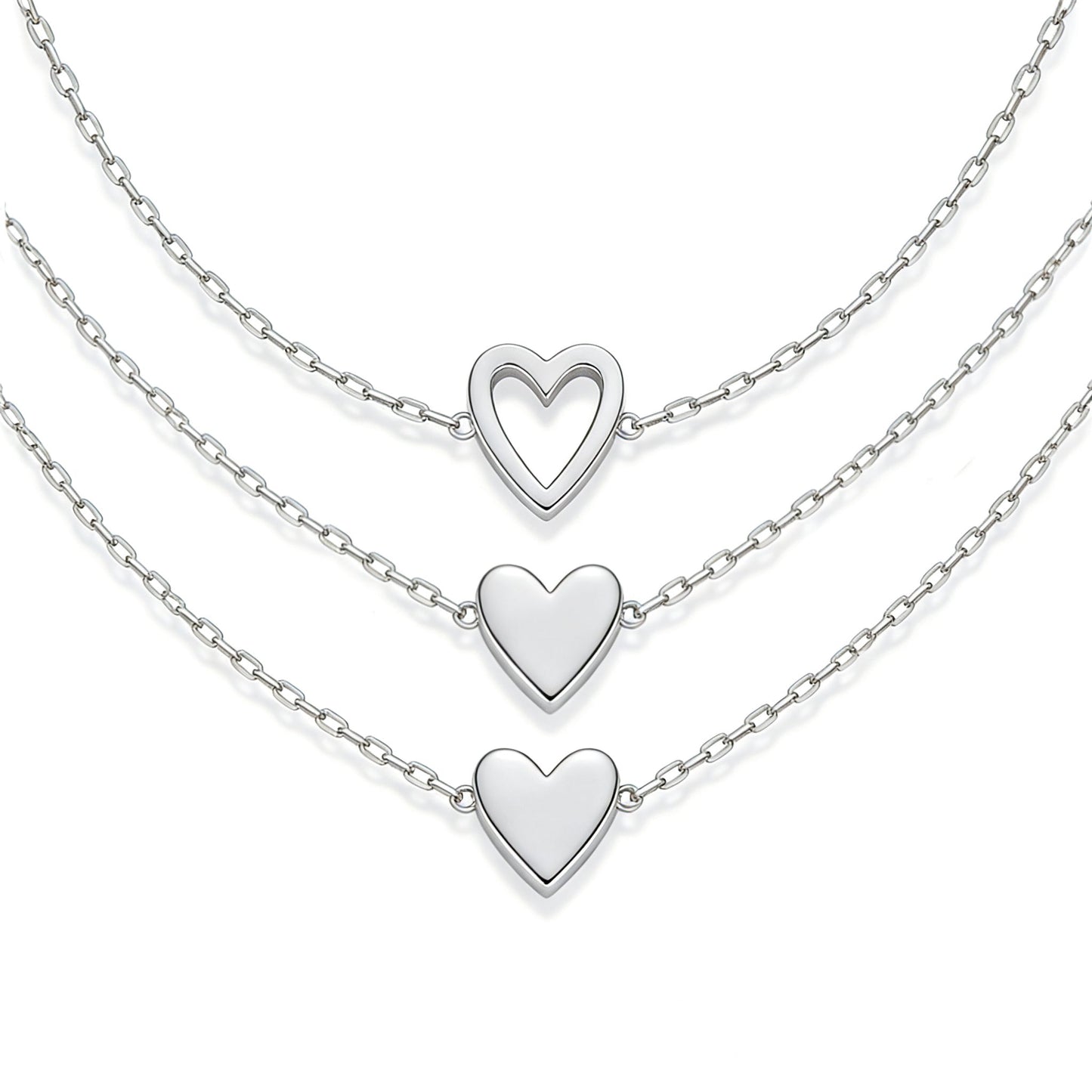 Mother & Daughter Forever Together Heart bracelet