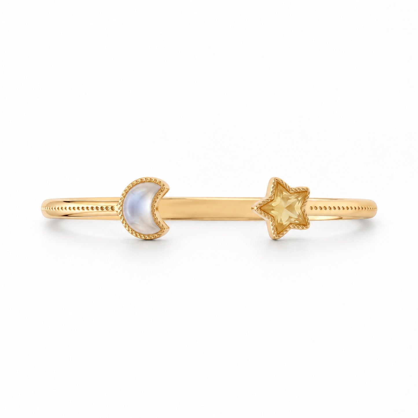 For Friend – Same Sky Forever Friend Gold Open Cuff Bracelet