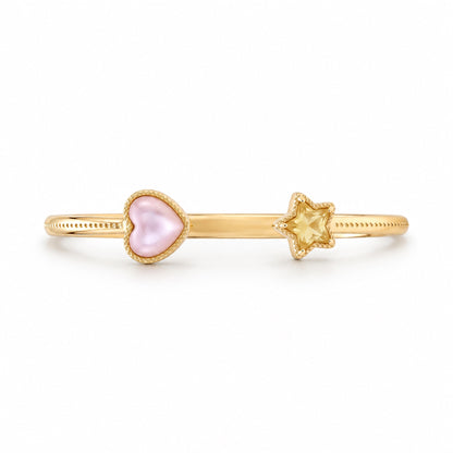 For Friend – Same Sky Forever Friend Gold Open Cuff Bracelet