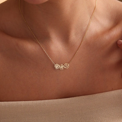 For Love - Personalized Birth Flower Necklace