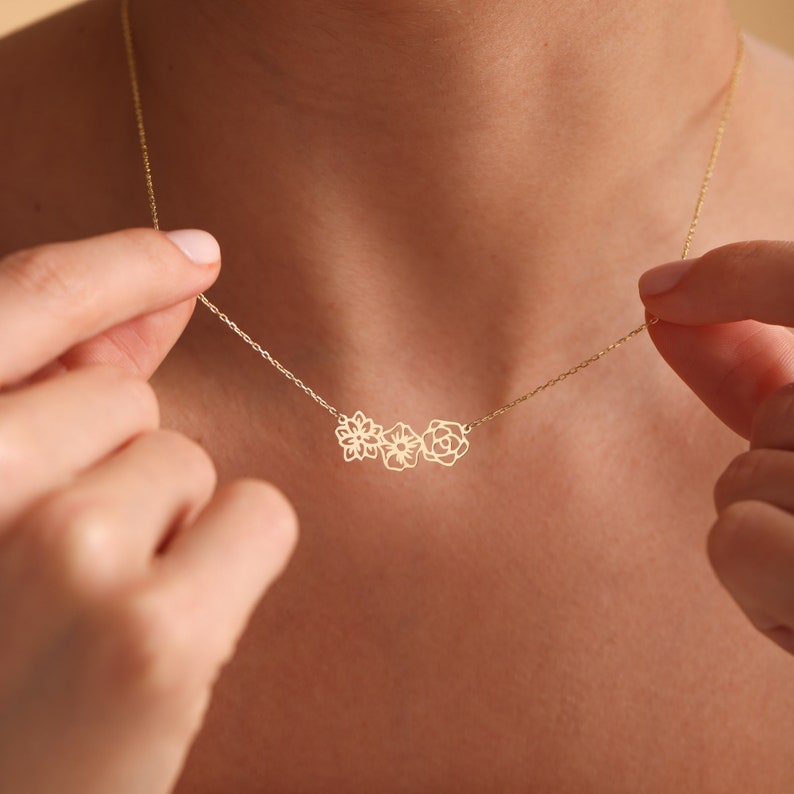For Love - Personalized Birth Flower Necklace