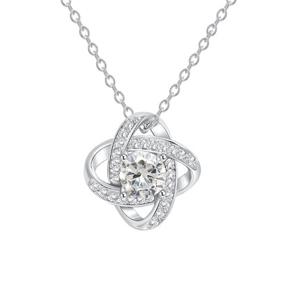 For Daughter - Love You Forever Diamond Knot Necklace