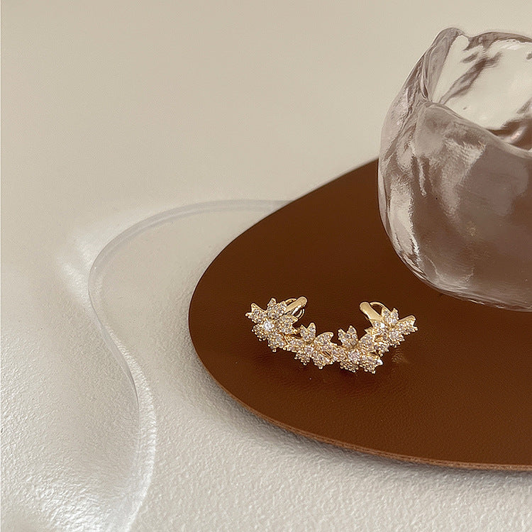 🌸Micro Inlay Process Floral Ear Cuff