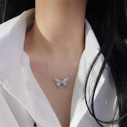 🔥Summer Hot Sale🌊Magnetic Clasp Butterfly Necklace
