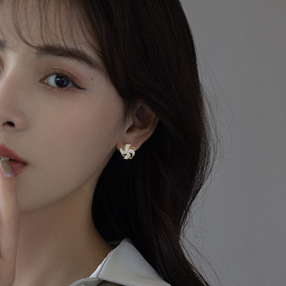 🌸Rotating Windmill Zircon Earrings